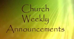 Weekly announcements1